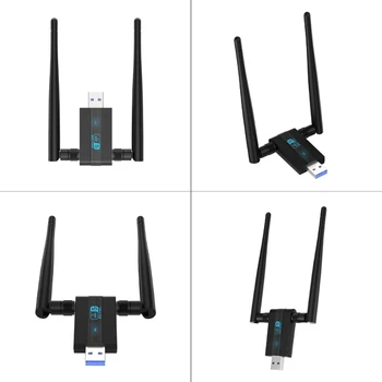 1300M USB3.0 WiFi Карта Bluetooth-совместимый Адаптер 2 in1 Ключ 2,4/5G Беспроводная карта Wlan Передатчик Приемник N58E