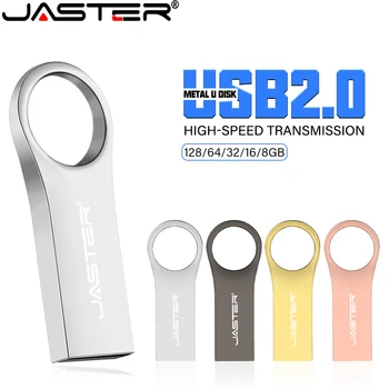 JASTER Metal 2.0 64GB USB Флэш-накопитель Водонепроницаемый U-диск Флэш-накопитель Memory Stick 32GB Водонепроницаемый Персонализированный Бесплатный Пользовательский ЛОГОТИП