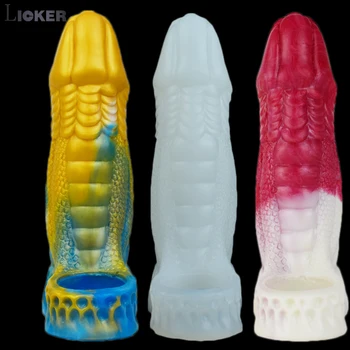 Licker, Новое многоцветное животное, Дилдо для собак, удлинитель для пениса, Носимая Секс-игрушка с задержкой эякуляции Для мужчин, Магазин товаров для взрослых