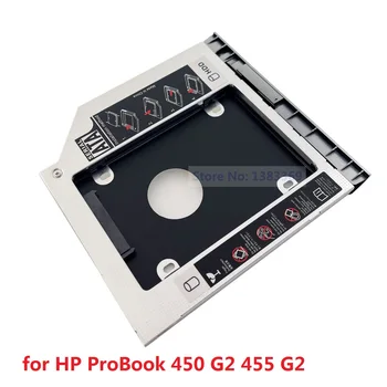 SATA 2-й Жесткий диск HDD SSD Модуль Оптический отсек Caddy Рамка Лоток Адаптер для HP ProBook 450 455 G2 С Рамкой Панель Кронштейн