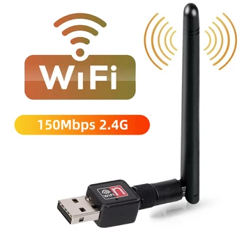 USB Wifi Адаптер 2,4 G Wi-fi Ключ 150 Мбит/с Беспроводная Сетевая карта 802.11n/g/b Ethernet USB Lan Wifi Приемник для ПК Windows