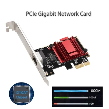 Гигабитная сетевая карта PCI-E Ethernet высокоскоростной сетевой адаптер RJ-45 10/100/1000 Мбит/с игровая адаптивная Игровая карта Fast Ethernet PCI-E