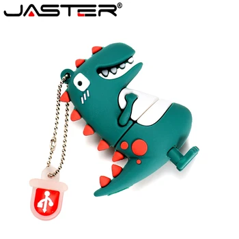 Джастер Динозавр Мультфильм USB флэш-накопитель Флеш-накопитель 128 ГБ 64 ГБ 32 ГБ 16 ГБ 8 ГБ 4 ГБ USB-накопитель флешка флэш-накопитель креативные подарки
