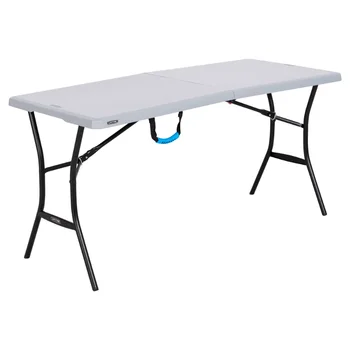 Долговечный 5-футовый складной стол, серый (80861) уличная мебель