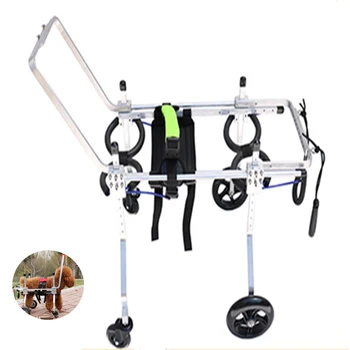 Инвалидная коляска для собак, инвалидность при параличе задних конечностей, реабилитационная инвалидная коляска для животных, вспомогательный кронштейн для четырехколесного скутера