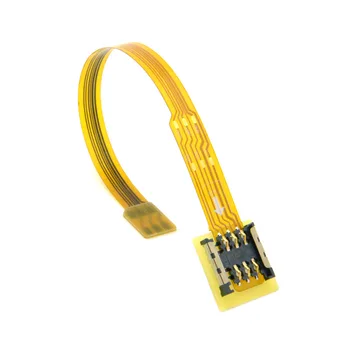 Комплект для подключения микро-SIM-карты к нано-SIM-карте, удлинитель от мужчины к женщине, мягкий плоский удлинитель кабеля FPC 10 см