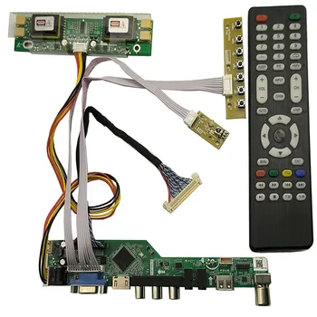 Комплект мониторов ПК Для M201EW02 V1/M201EW02 V8/M201EW02 VB V9 1680x1050 TV + HDMI + VGA + AV + USB Драйвер платы управления ЖК-светодиодным экраном