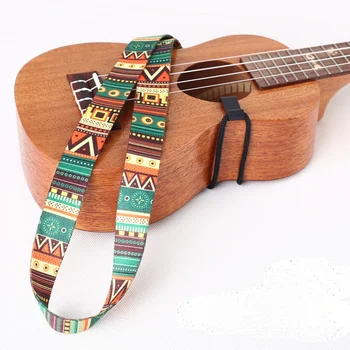 Нейлоновый ремешок для гавайской гитары Гладкий и удобный этнический ремешок для гитары подходит для гавайских гитар с диагональю 21, 23 и 26 дюймов