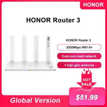 Новый Оригинальный маршрутизатор Honor 3 WiFi 6 + 3000 Мбит/с, 2,4 ГГц и 5 ГГц, двухъядерный 128 МБ Беспроводной WiFi удлинитель, Умный Домашний маршрутизатор, Простая настройка