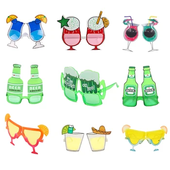 Солнцезащитные очки для вечеринок, Забавные Гавайские Очки, Реквизит для фотосессии в Тропиках, Сувениры для детских пляжных Вечеринок, Украшения для Летней Фиесты