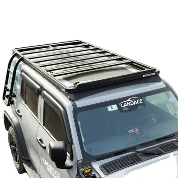 Универсальный автомобильный багажник на крышу 4X4, Алюминиевая черная Корзина для перевозки грузов, багажник на крышу для WEY Tank 300